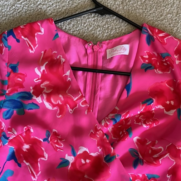 Pink Lily Floral Dress - Picture 2 of 5